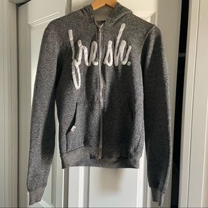 22 Fresh Grey Full Zip Hoodie